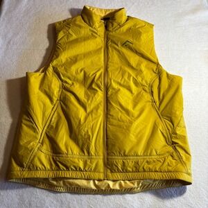 Nike Trail Primaloft Running Vest‎ Therma Fit Puffer Vest Yellow Lightweight L